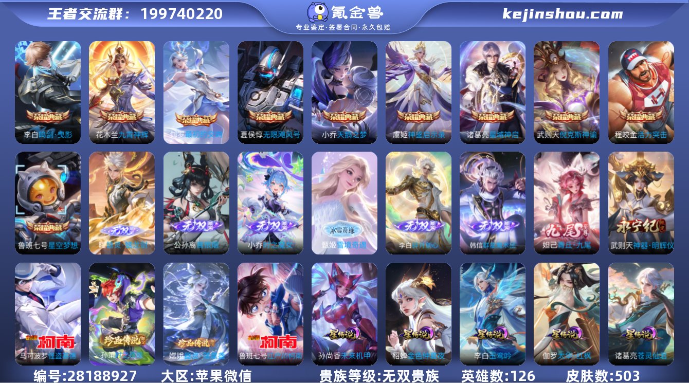 极品氪金号  苹果V-V10-503皮肤-...
