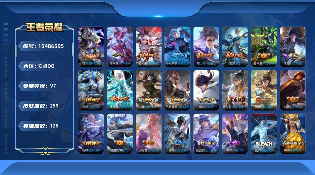WZQM437652王者荣耀账号详情图19