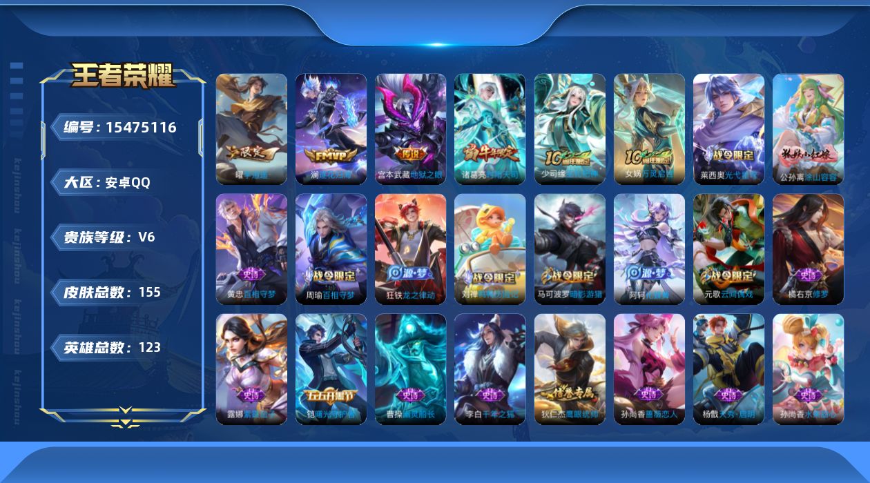 WZQM435854王者荣耀账号详情图11