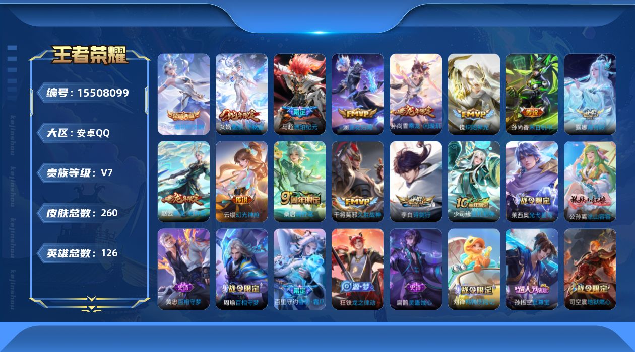 WZQM439573王者荣耀账号详情图16