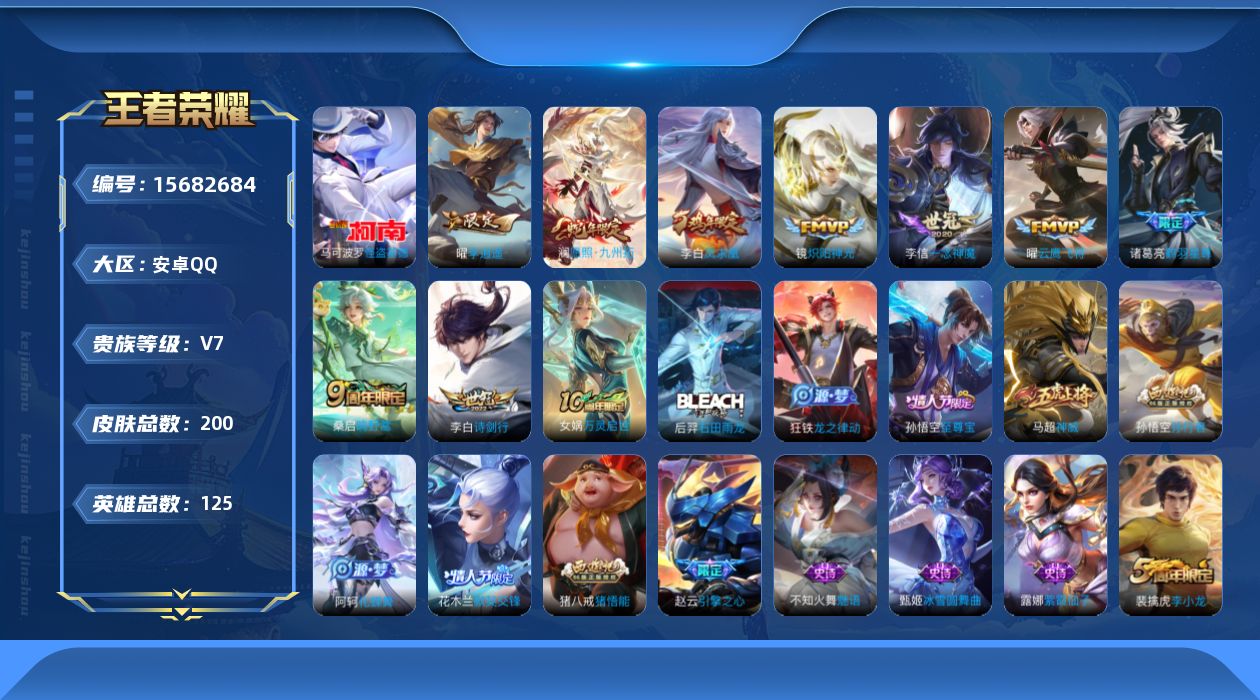 WZQM456810王者荣耀账号详情图15