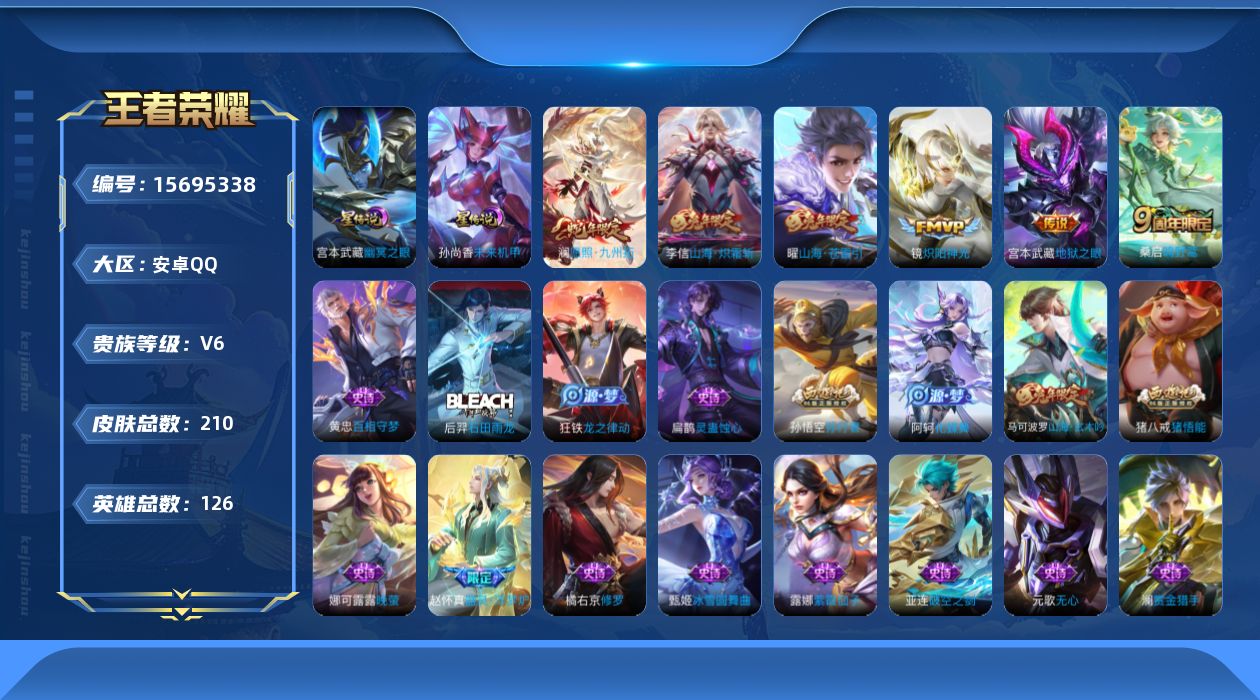 WZQM457871王者荣耀账号详情图16