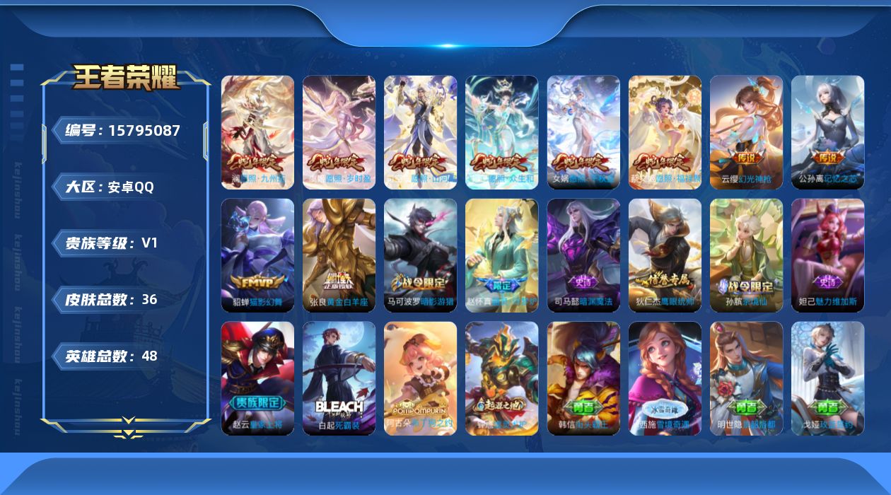 WZQM468233王者荣耀账号详情图14