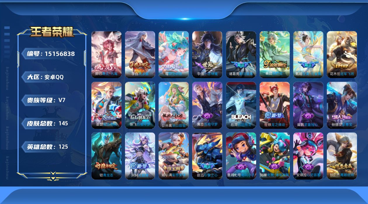 WZQM45194王者荣耀账号详情图13