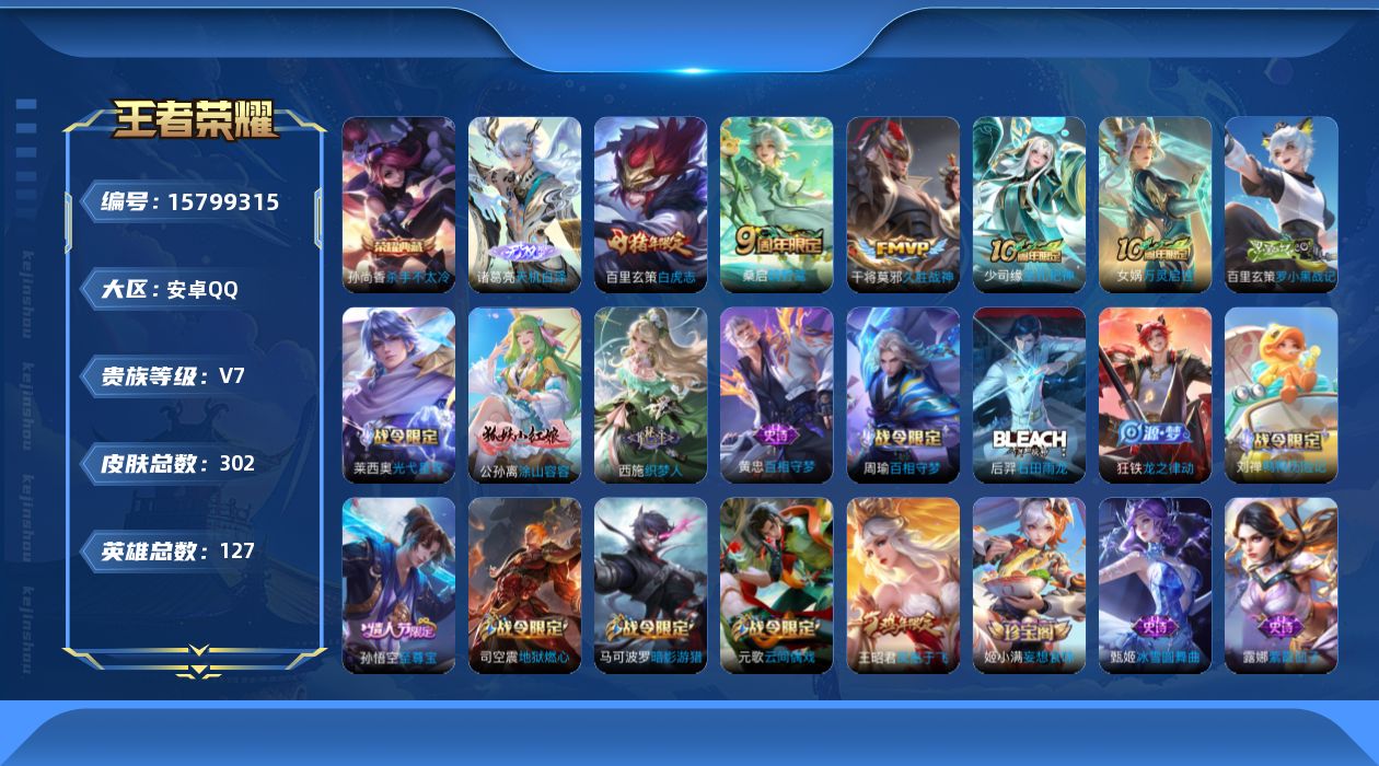 WZQM468783王者荣耀账号详情图16