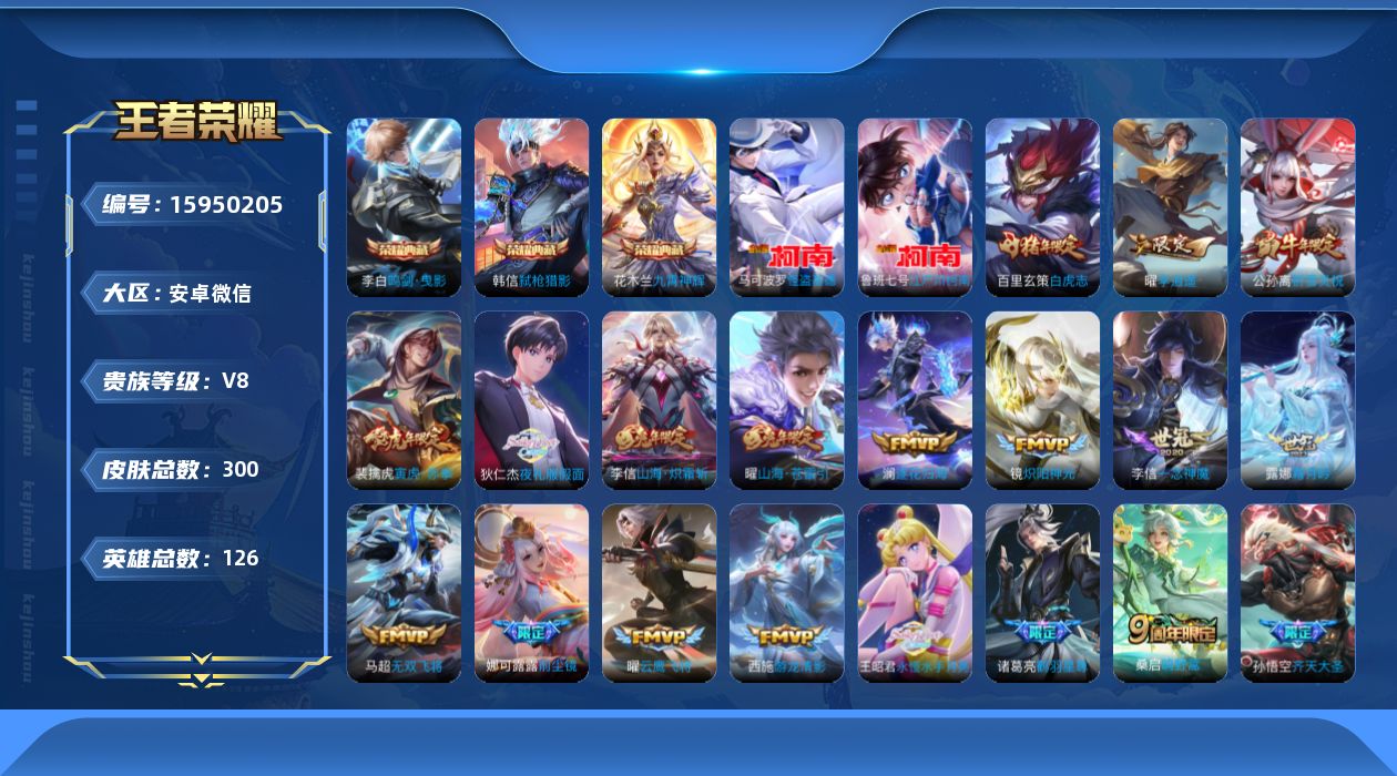 WZQM480087王者荣耀账号详情图21