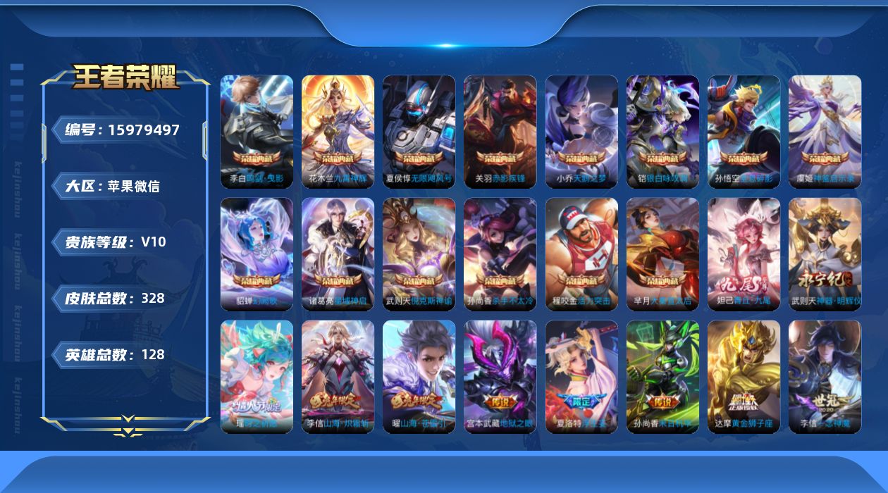 WZQM483462王者荣耀账号详情图29