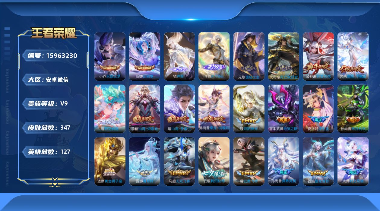 WZQM481145王者荣耀账号详情图26