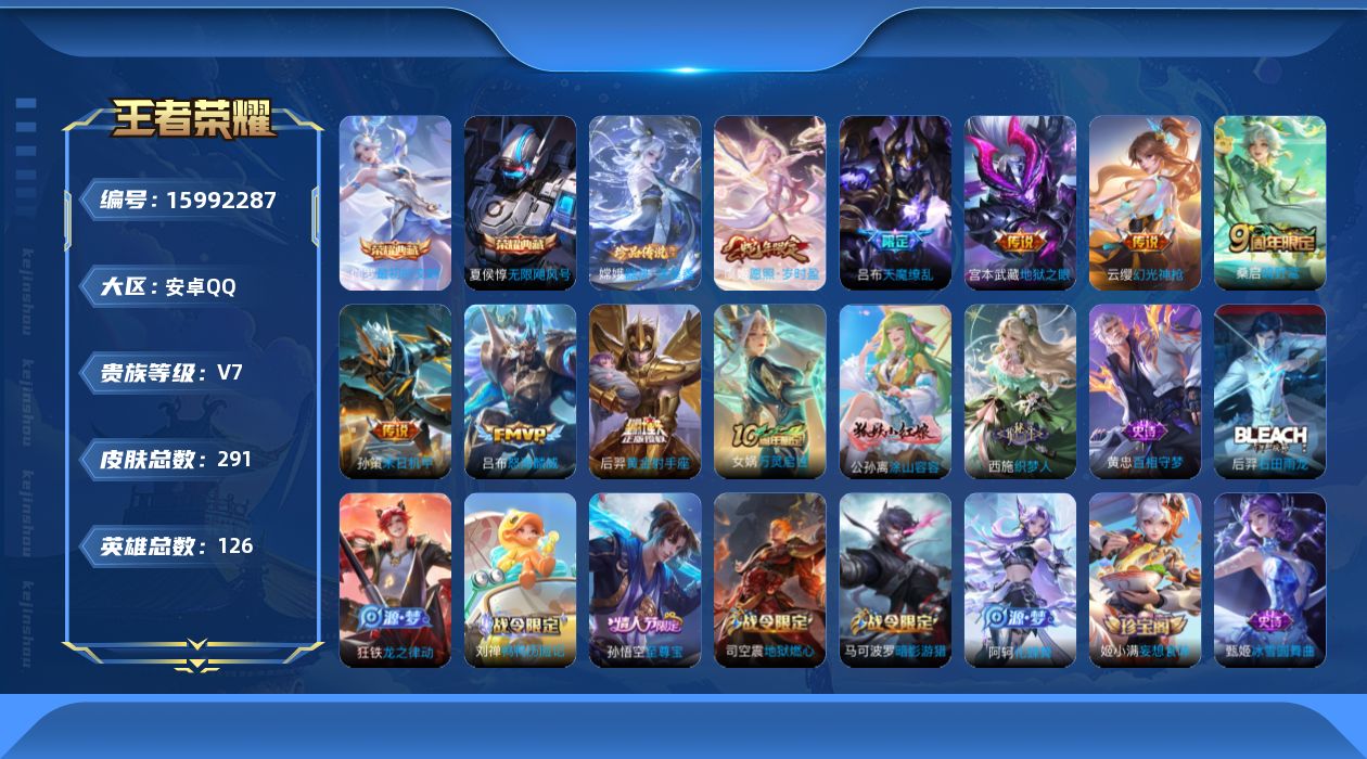 WZQM483700王者荣耀账号详情图14