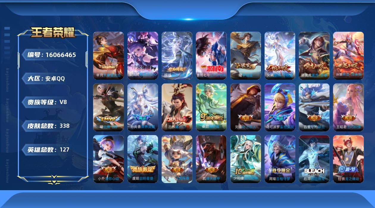 WZQM488190王者荣耀账号详情图19