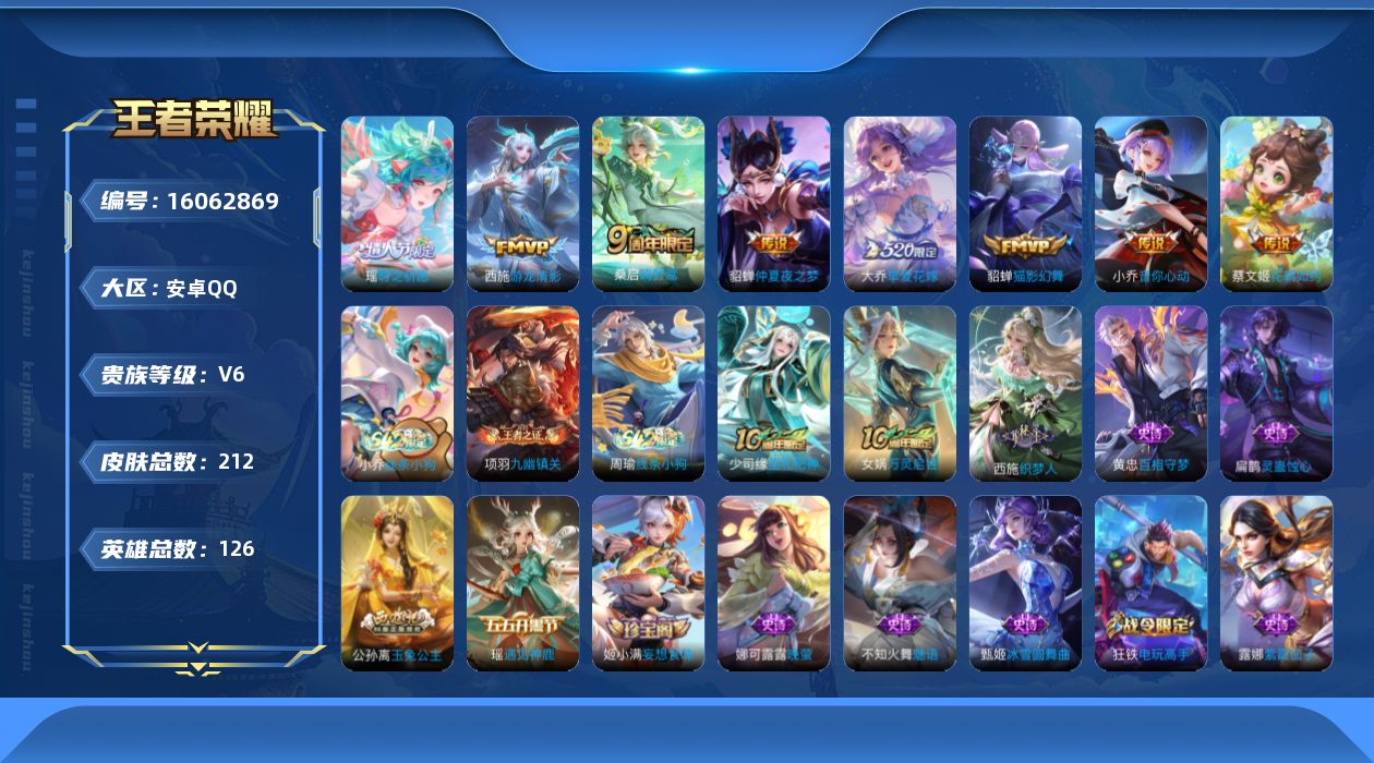 WZQM488017王者荣耀账号详情图13