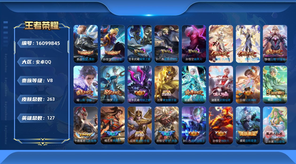 WZQM496696王者荣耀账号详情图19