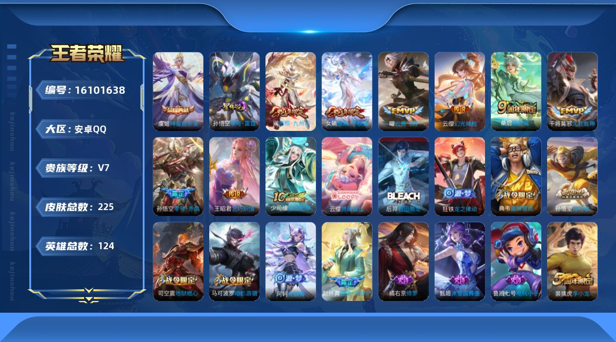 WZQM496701王者荣耀账号详情图17