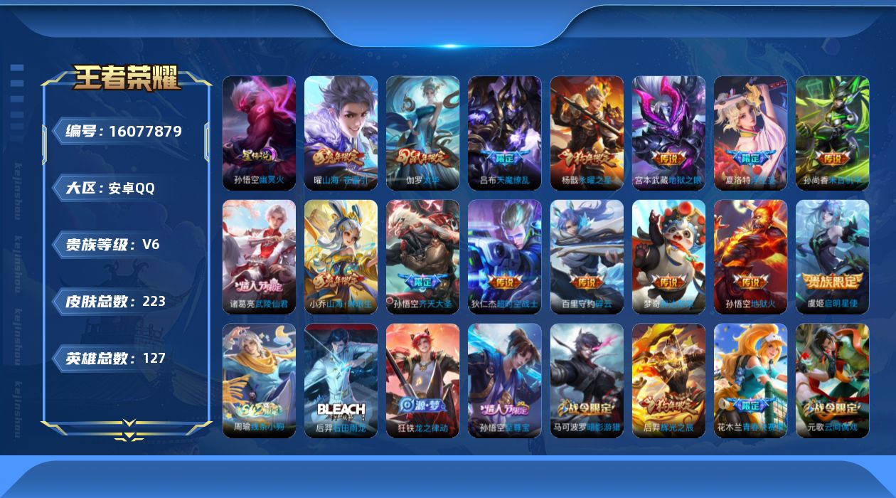 WZQM489502王者荣耀账号详情图17 WZQM489502王者荣耀账号详情图17