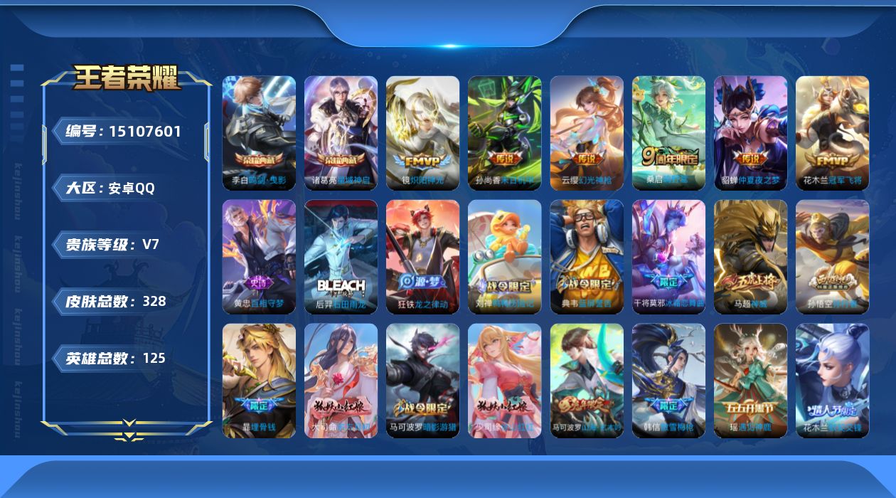 WZQM486764王者荣耀账号详情图14
