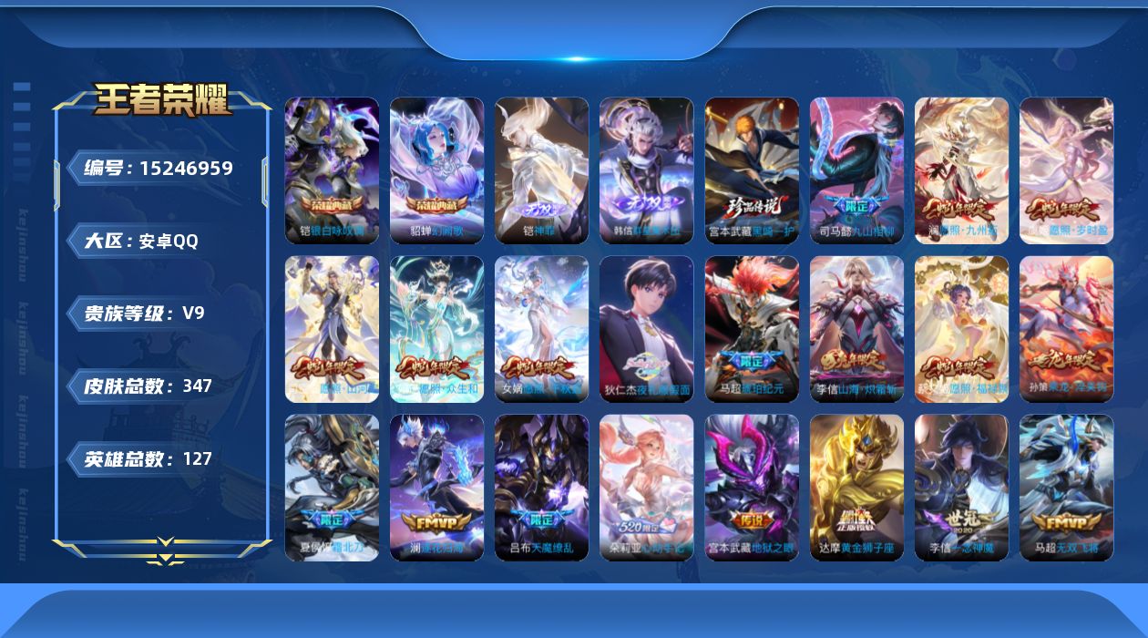 WZQM489686王者荣耀账号详情图23