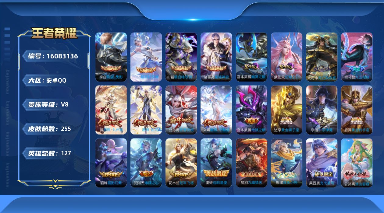 WZQM490337王者荣耀账号详情图19