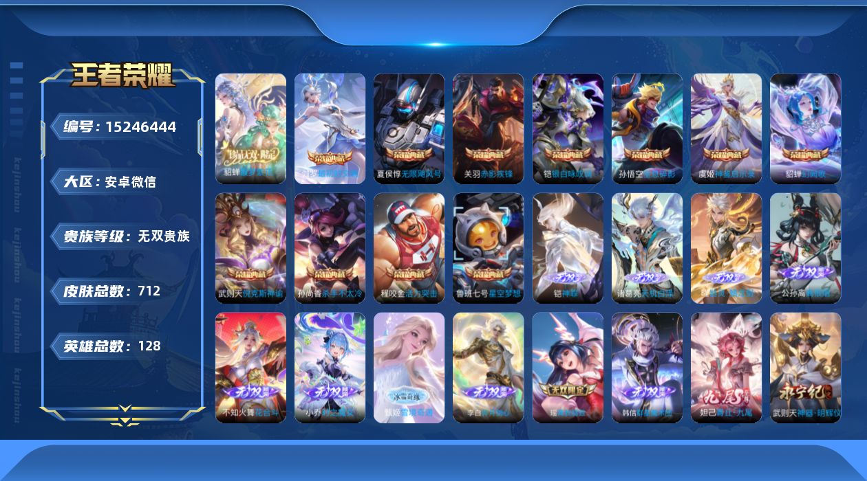 WZQM490240王者荣耀账号详情图28
