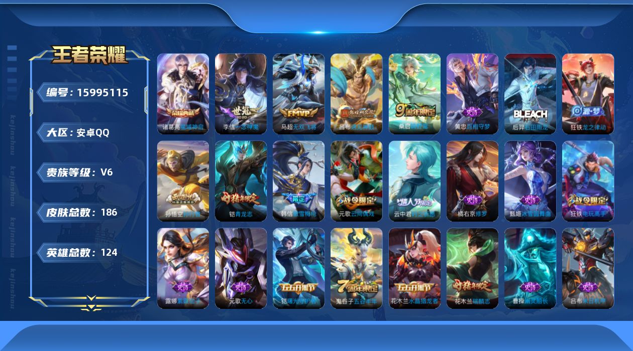 WZQM488914王者荣耀账号详情图17