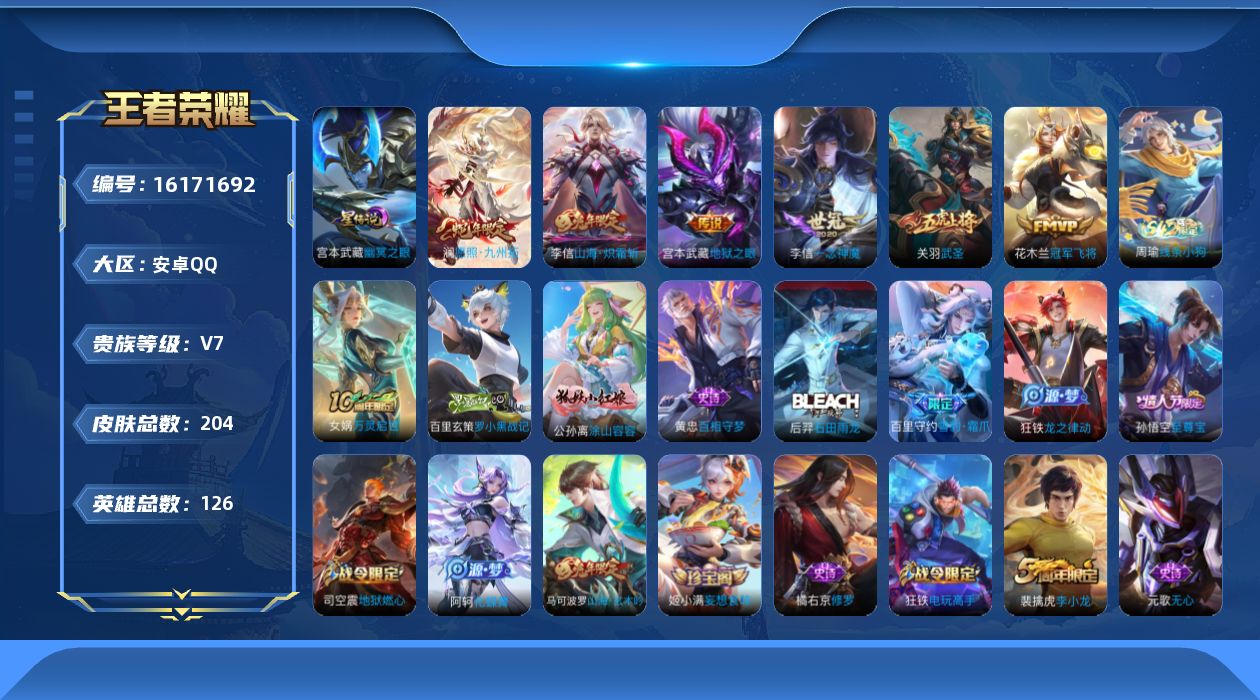 WZQM496176王者荣耀账号详情图17