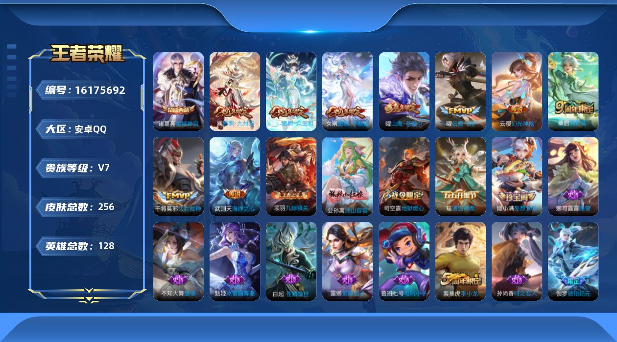 WZQM496893王者荣耀账号详情图17