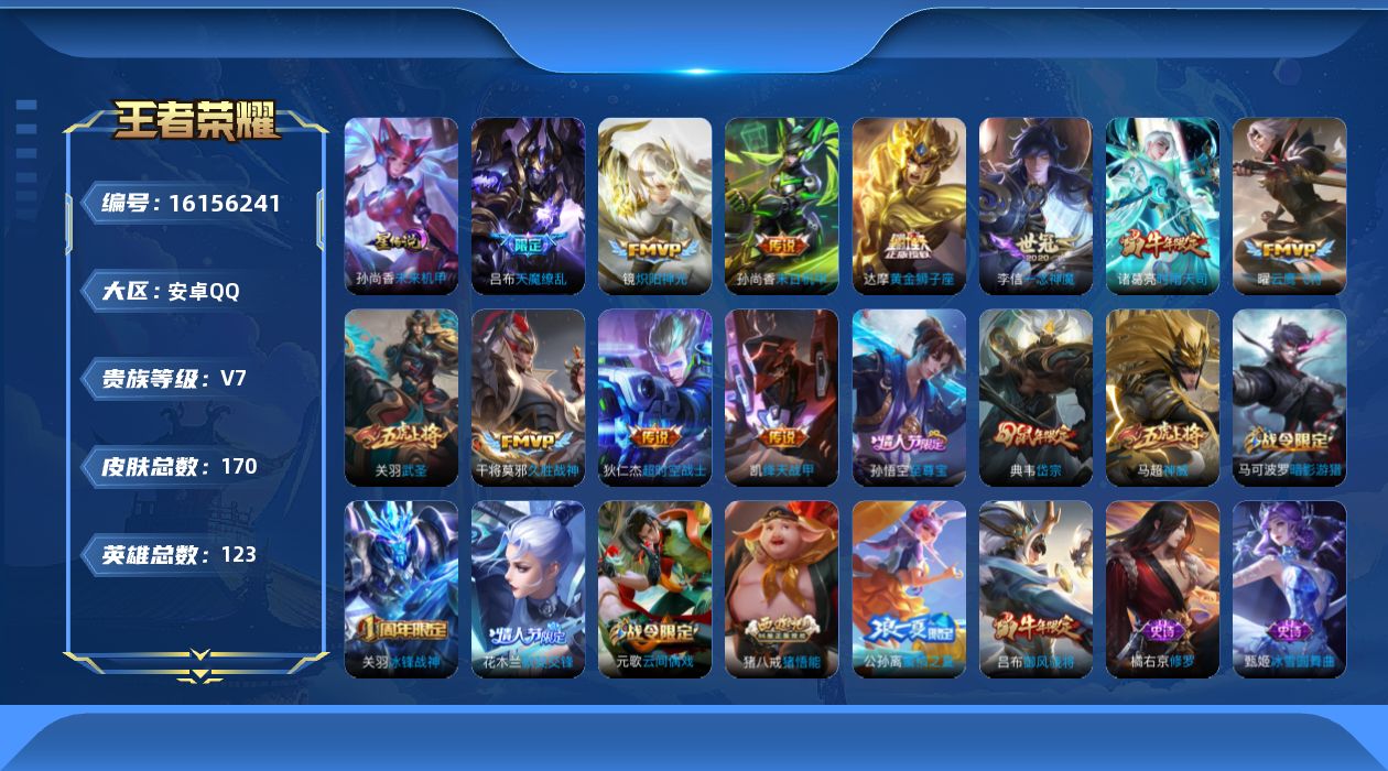 WZQM497489王者荣耀账号详情图16