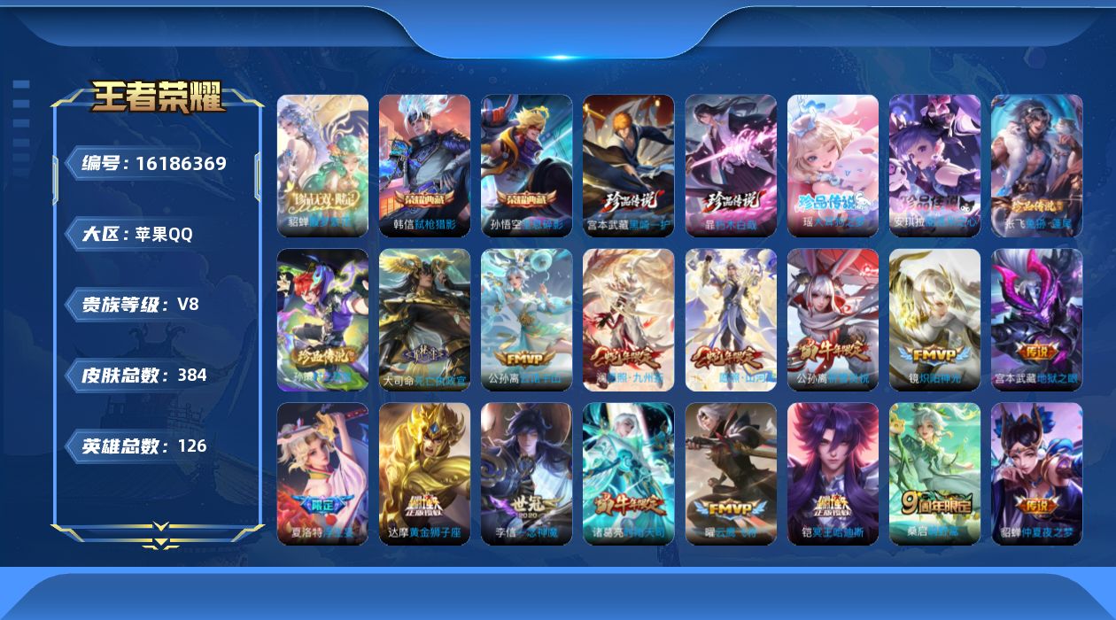 WZQM497510王者荣耀账号详情图17