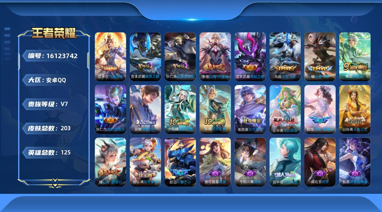WZQM497442王者荣耀账号详情图18 WZQM497442王者荣耀账号详情图18