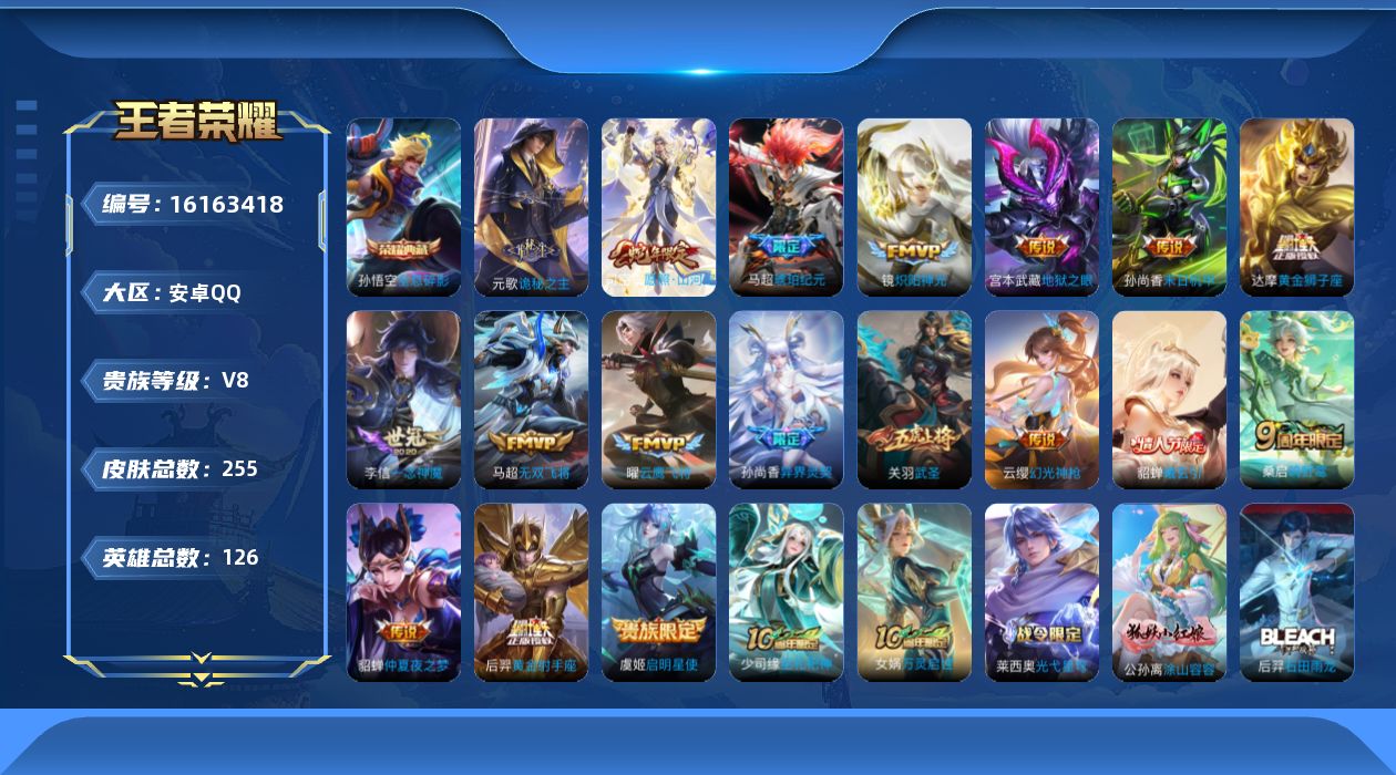 WZQM498790王者荣耀账号详情图14