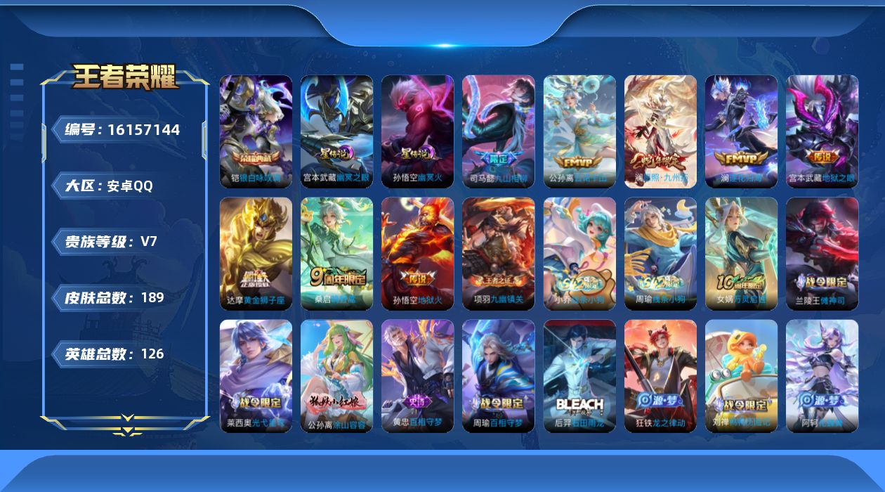 WZQM497477王者荣耀账号详情图18