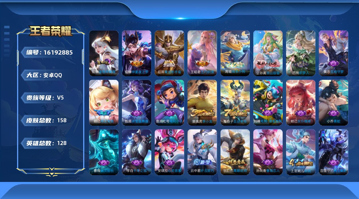 WZQM497921王者荣耀账号详情图16