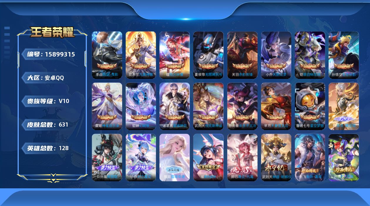 WZQM498571王者荣耀账号详情图14