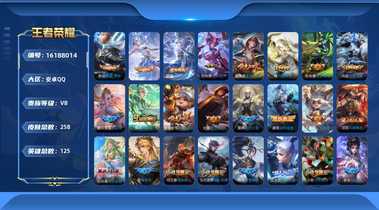 WZQM497647王者荣耀账号详情图19