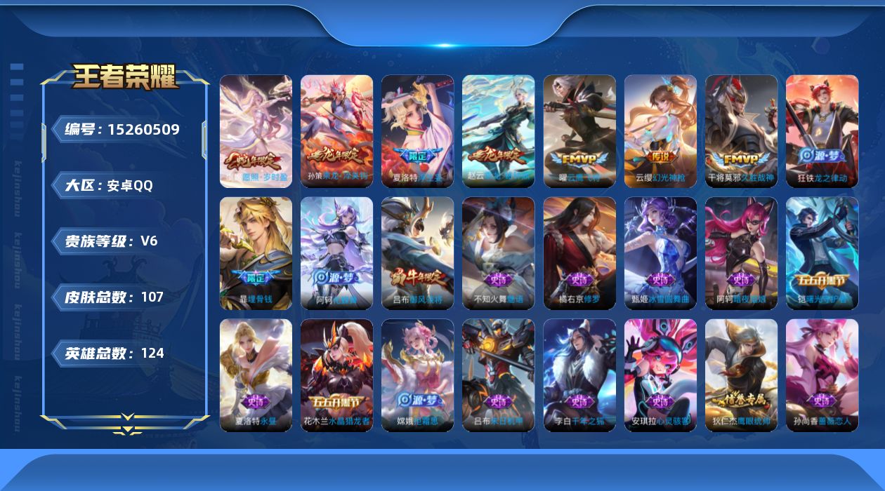 WZQM418307王者荣耀账号详情图14