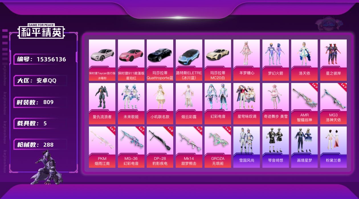 和平精英账号安卓QQ[15356136]11粉装 7特效枪 5载具 16印记 可二次 可修改实名 
【热门装扮】奇迹舞步