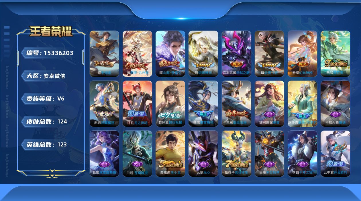 WZQM423031王者荣耀账号详情图14