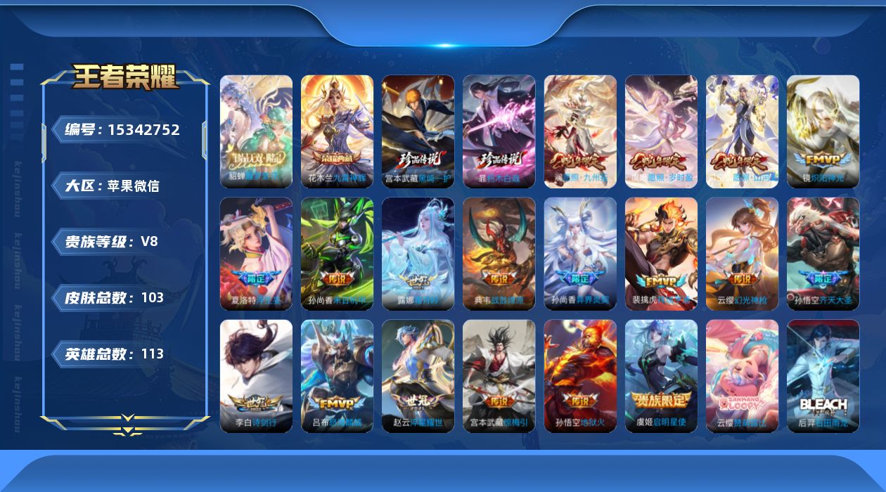 WZQM423209王者荣耀账号详情图18