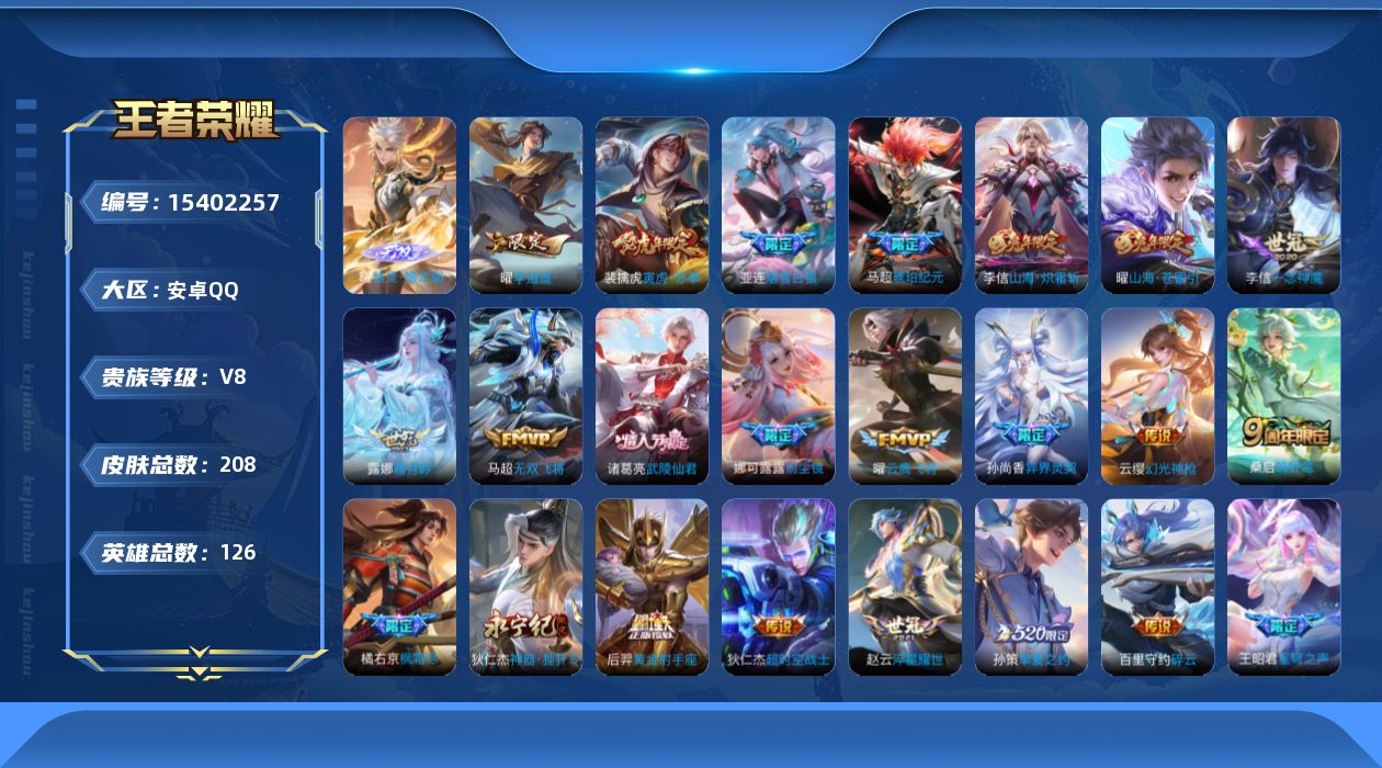 WZQM427473王者荣耀账号详情图14