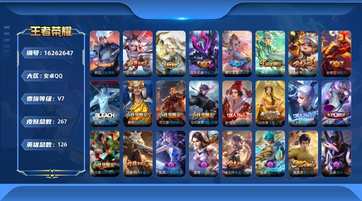 WZQM4103646王者荣耀账号详情图16 WZQM4103646王者荣耀账号详情图16