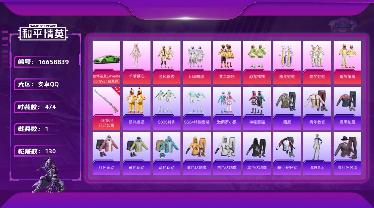 和平精英账号安卓QQ8粉装 1特效枪 1载具 11印记 可二次 可修改实名 
【热门装扮】羊梦糖心,山涧鹿灵,黄伞悠悠,