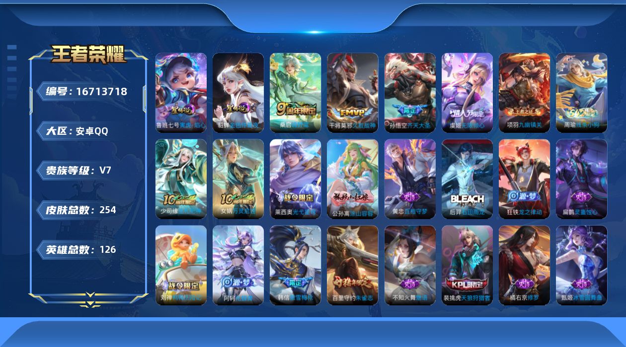 WZQM4149402王者荣耀账号详情图17