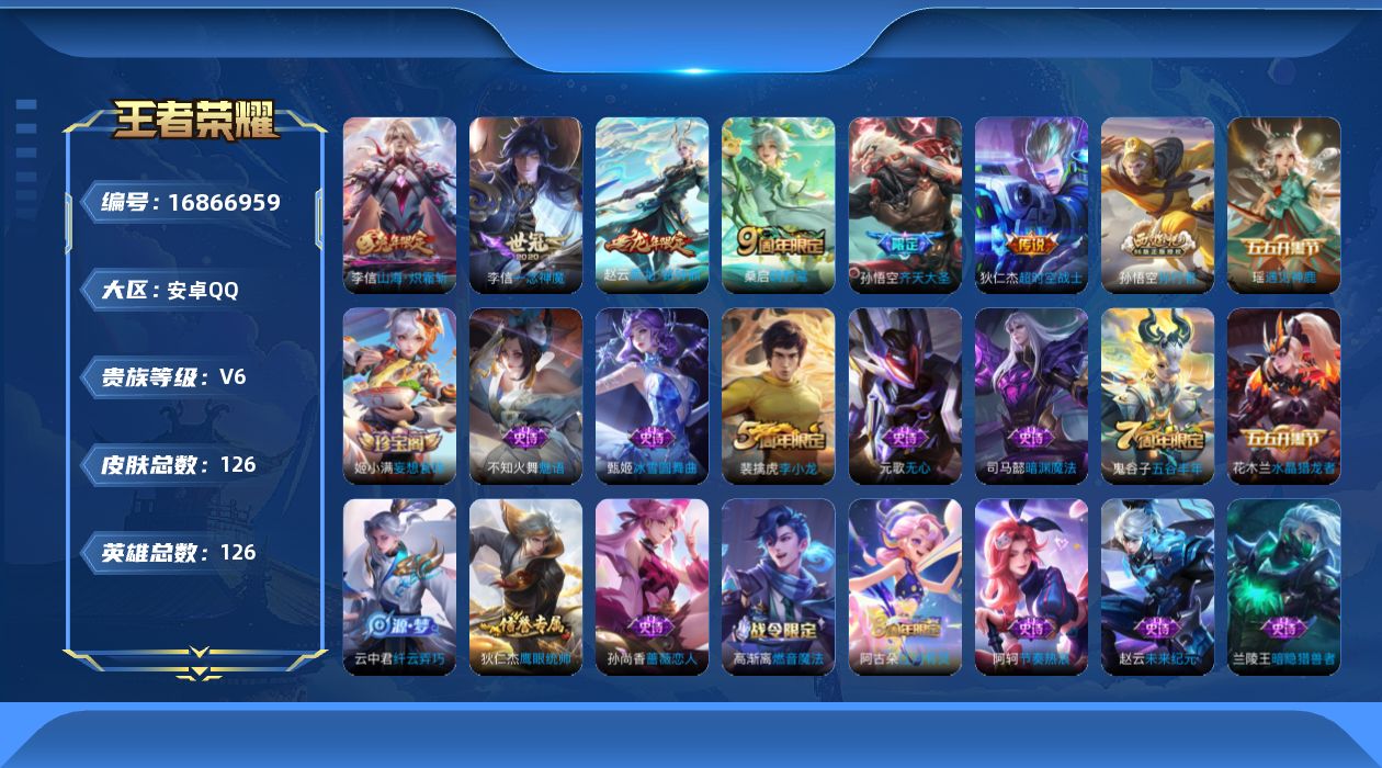 WZQM4170418王者荣耀账号详情图16