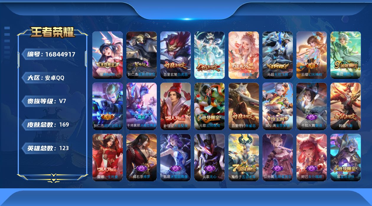 WZCMW4159519王者荣耀账号详情图17