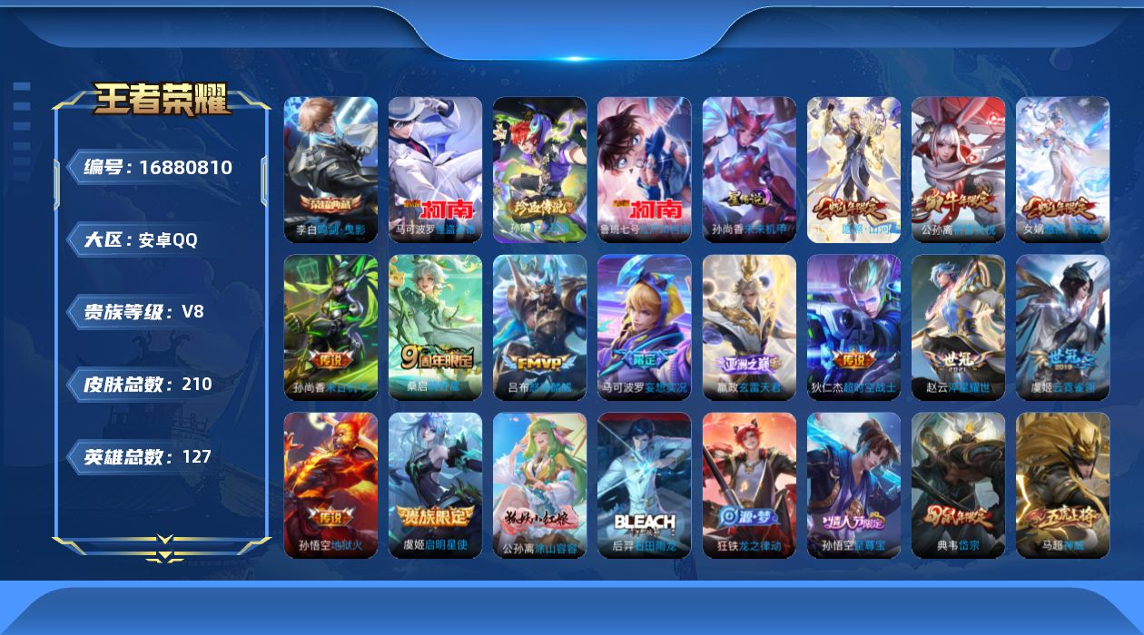 WZCMW4162640王者荣耀账号详情图14