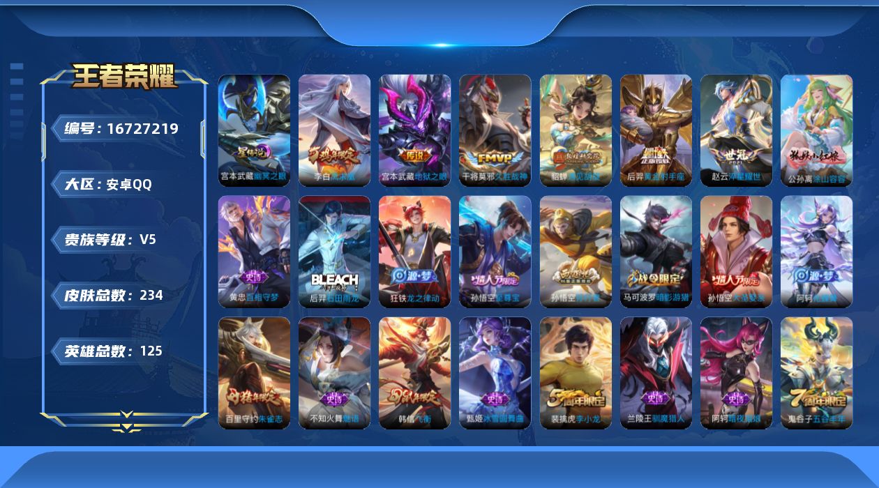 WZQM4153561王者荣耀账号详情图9
