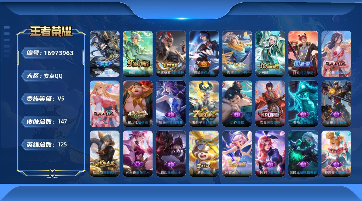 WZQM4173272王者荣耀账号详情图14