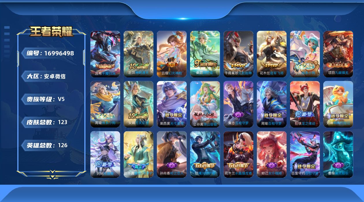 WZQM4173858王者荣耀账号详情图17