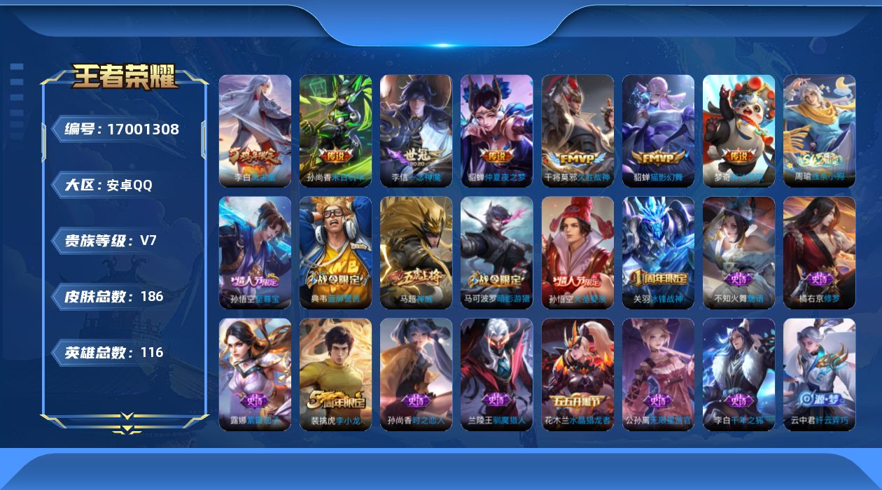 WZQM4173951王者荣耀账号详情图14