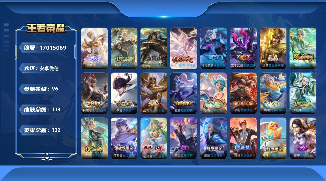 WZQM4174211王者荣耀账号详情图16