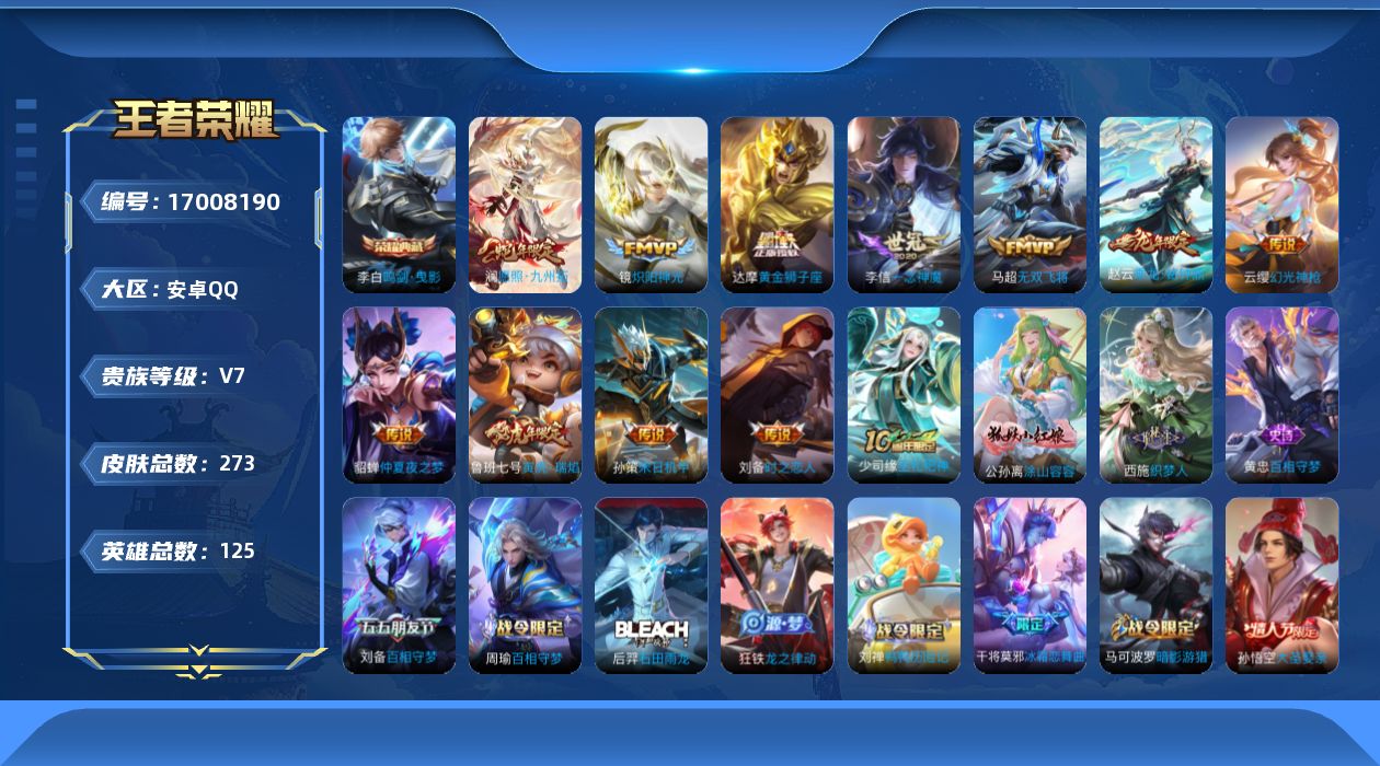 WZQM4174168王者荣耀账号详情图19